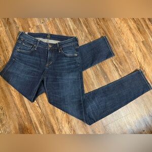 Women's Dark Blue citizens of humanity Arielle midrise skinny jeans like new